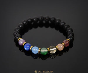 Golden 7 Chakras Bracelet | Chakra Energy Bracelet