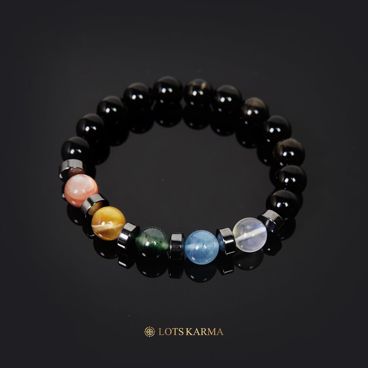 Sliver 7 Chakras Bracelet - Chakra Energy Bracelet | Lotskarma