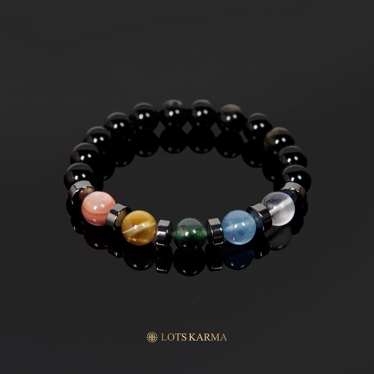 Sliver 7 Chakras Bracelet - Chakra Energy Bracelet | Lotskarma