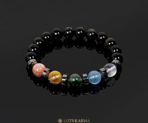 Sliver 7 Chakras Bracelet - Chakra Energy Bracelet | Lotskarma