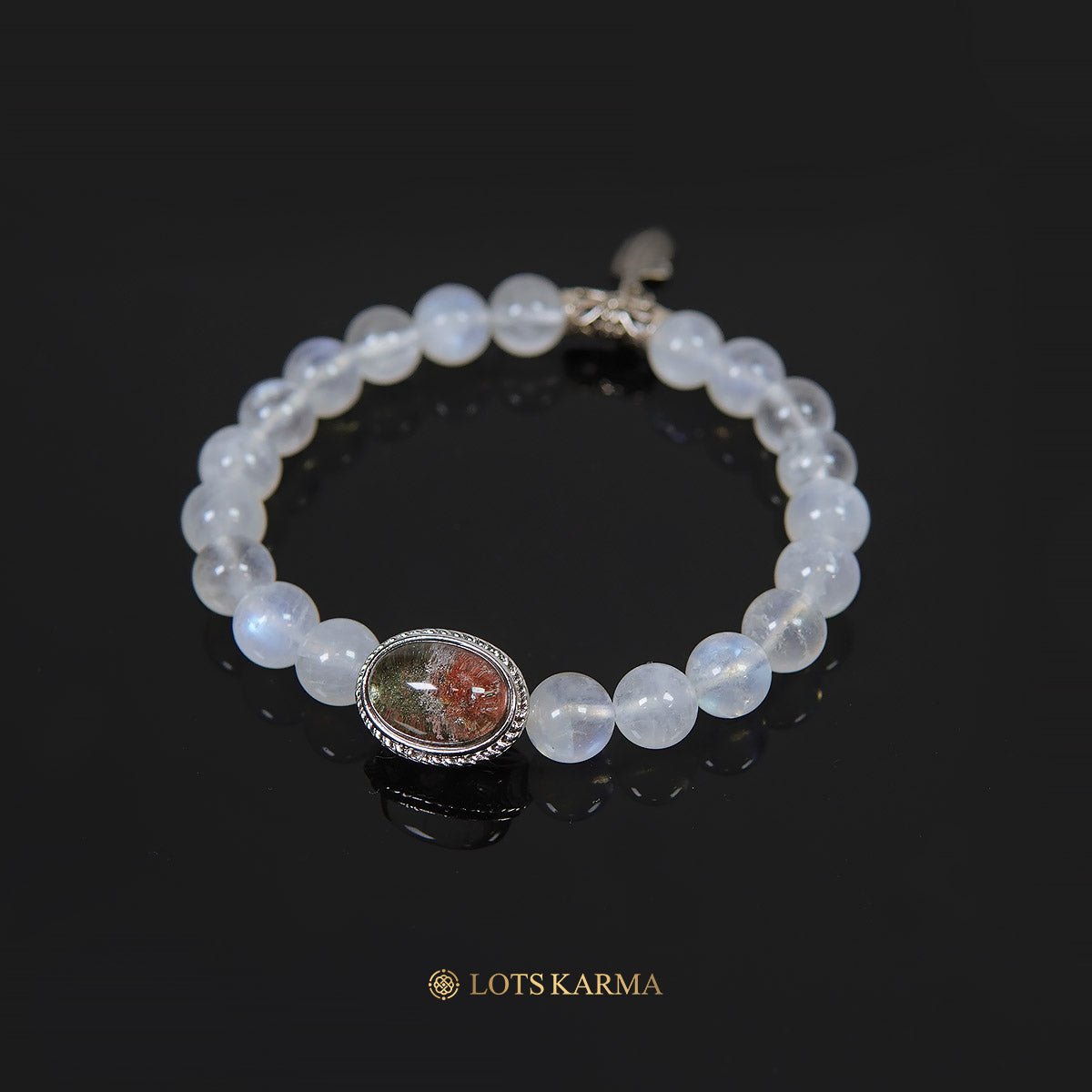 Third Eye Charka Lucky Bracelet - Phantom Quartz & Moonstone